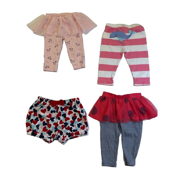Baby Girl Pants & Shorts Lot 6–9 Months – Carter’s & Garanimals - Picture 1 of 6